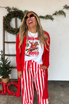 PREORDER: Blakeley Poppy Knit Popcorn Cardigan Womens