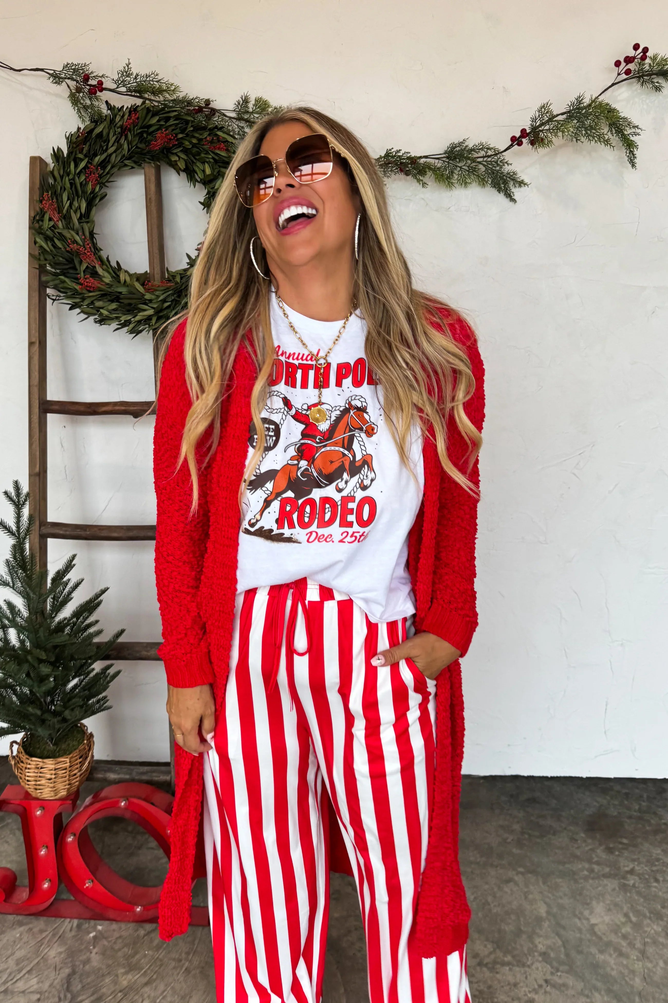 PREORDER: Blakeley Poppy Knit Popcorn Cardigan Womens