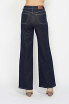 Judy Blue High Waisted Retro Wide Leg Midnight Tummy Control Jeans BoutiqueSimplified