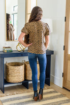 Hailey & Co Spotted Animal Print Blouse Final Sale Ave Shops