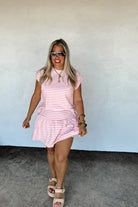 PREORDER: Coastal Stripes Skort Set Womens