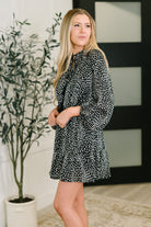 Oddi A Cheeky Little Time Tiered Dress in Black Womens