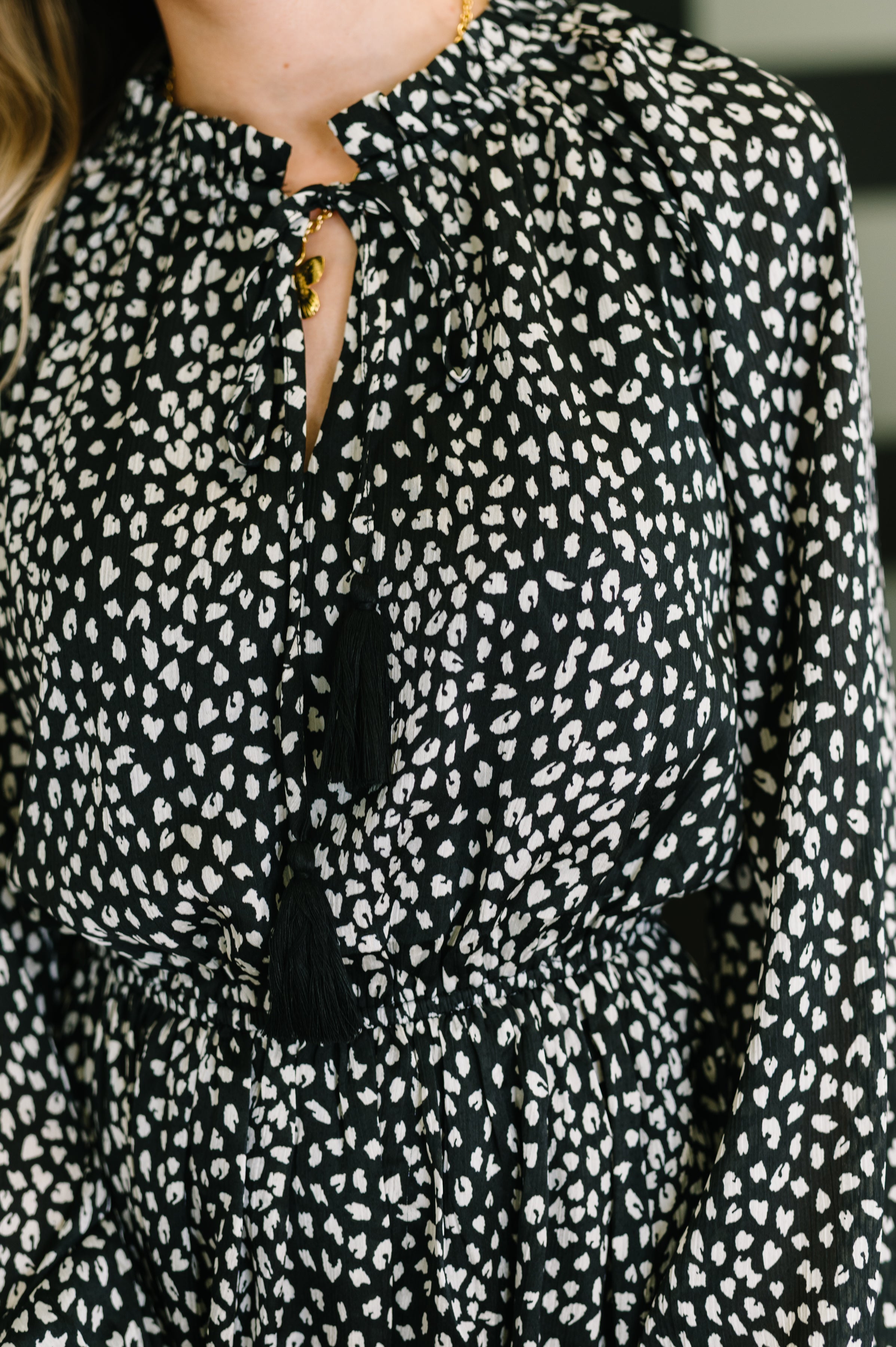 Oddi A Cheeky Little Time Tiered Dress in Black Womens