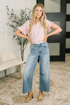 A Different Side Of Me Gingham Blouse in Dusty Rose Womens