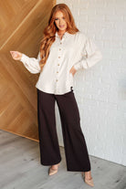 Dear Scarlett Magic Wide Leg Pants in Chocolate Ave Shops