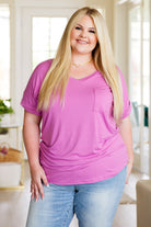 Sew In Love Absolute Favorite V-Neck Top in Orchid MemorialDay24