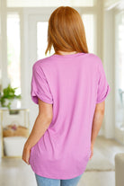 Sew In Love Absolute Favorite V-Neck Top in Orchid MemorialDay24