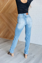 Judy Blue Aiden High Rise Patch Pocket Distressed Boyfriend Jeans Ave Shops