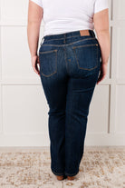 Judy Blue Alaina High Rise Classic Straight Jeans Denim