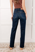 Judy Blue Alaina High Rise Classic Straight Jeans Denim