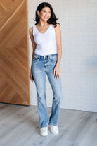 Judy Blue Alana Mid Rise Clean Bootcut Jeans Ave Shops