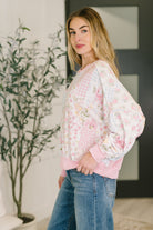 Haptics A Little Bias Printed Patchwork Top Womens