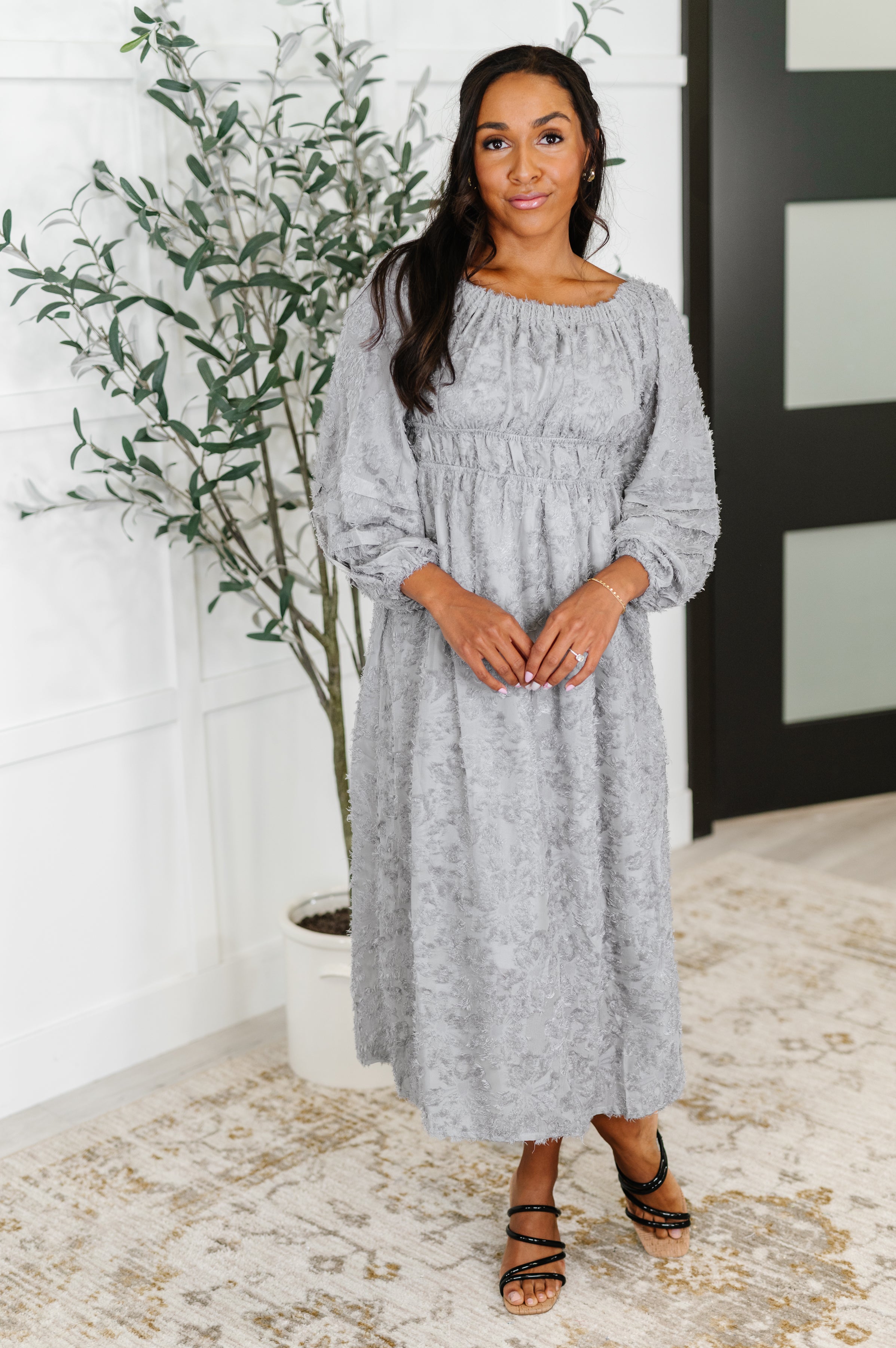 143 Story All Is Well Dress In Opal Gray Womens