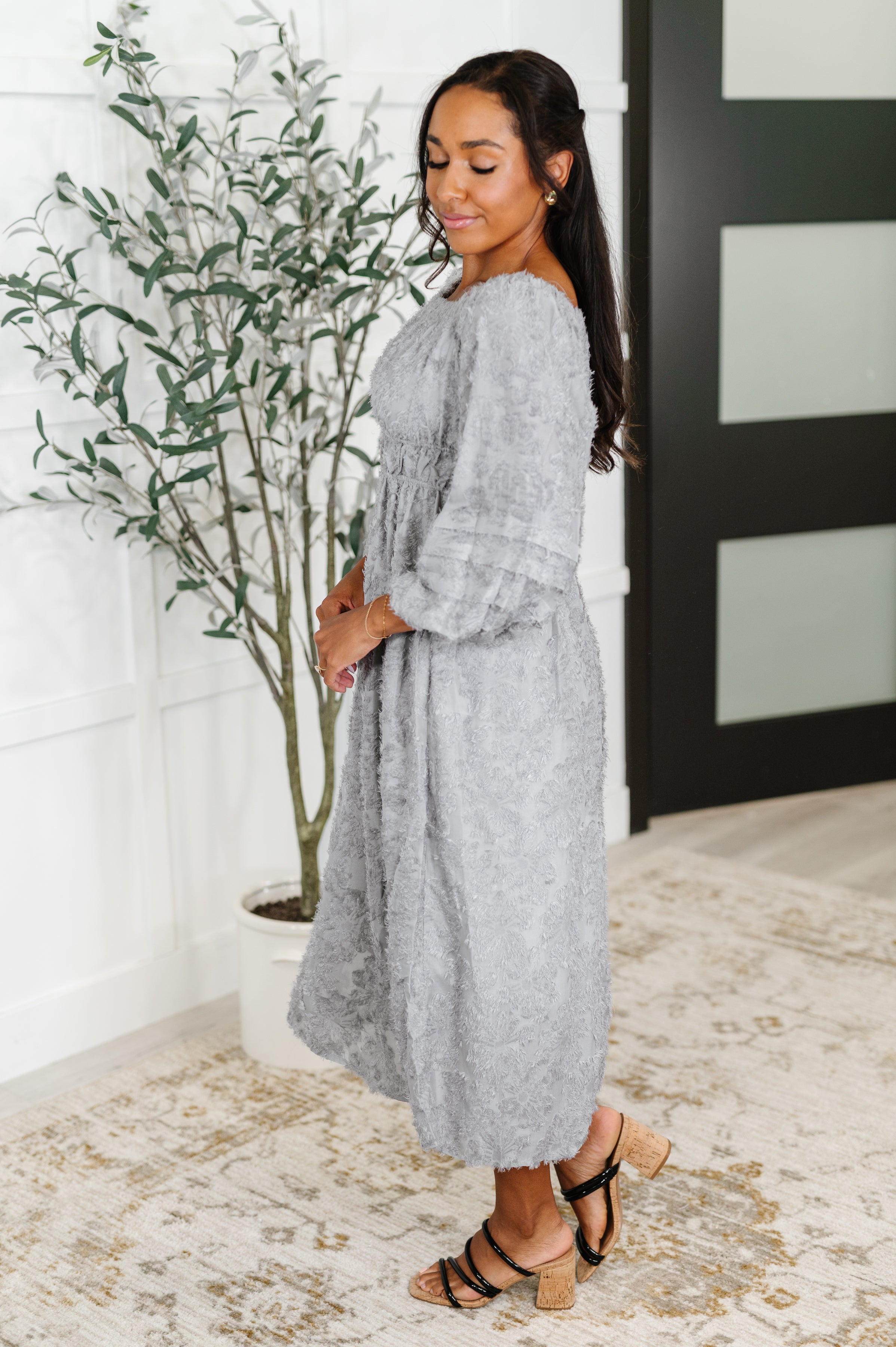 143 Story All Is Well Dress In Opal Gray Womens