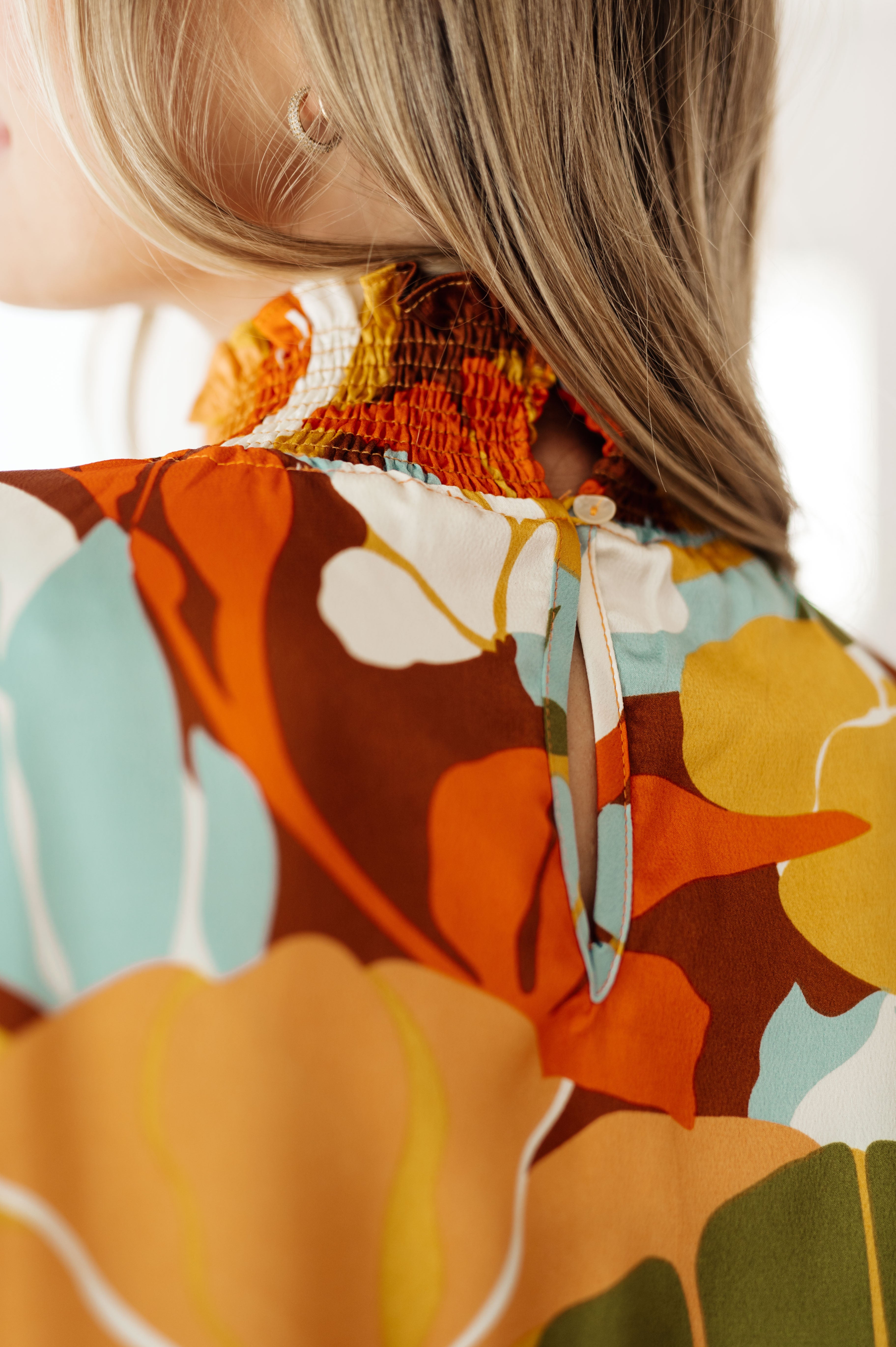 Jodifl All Together Now Mock Neck Blouse Tops