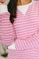Zenana Almost Therapeutic Drop Shoulder Pullover in Candy Pink Womens