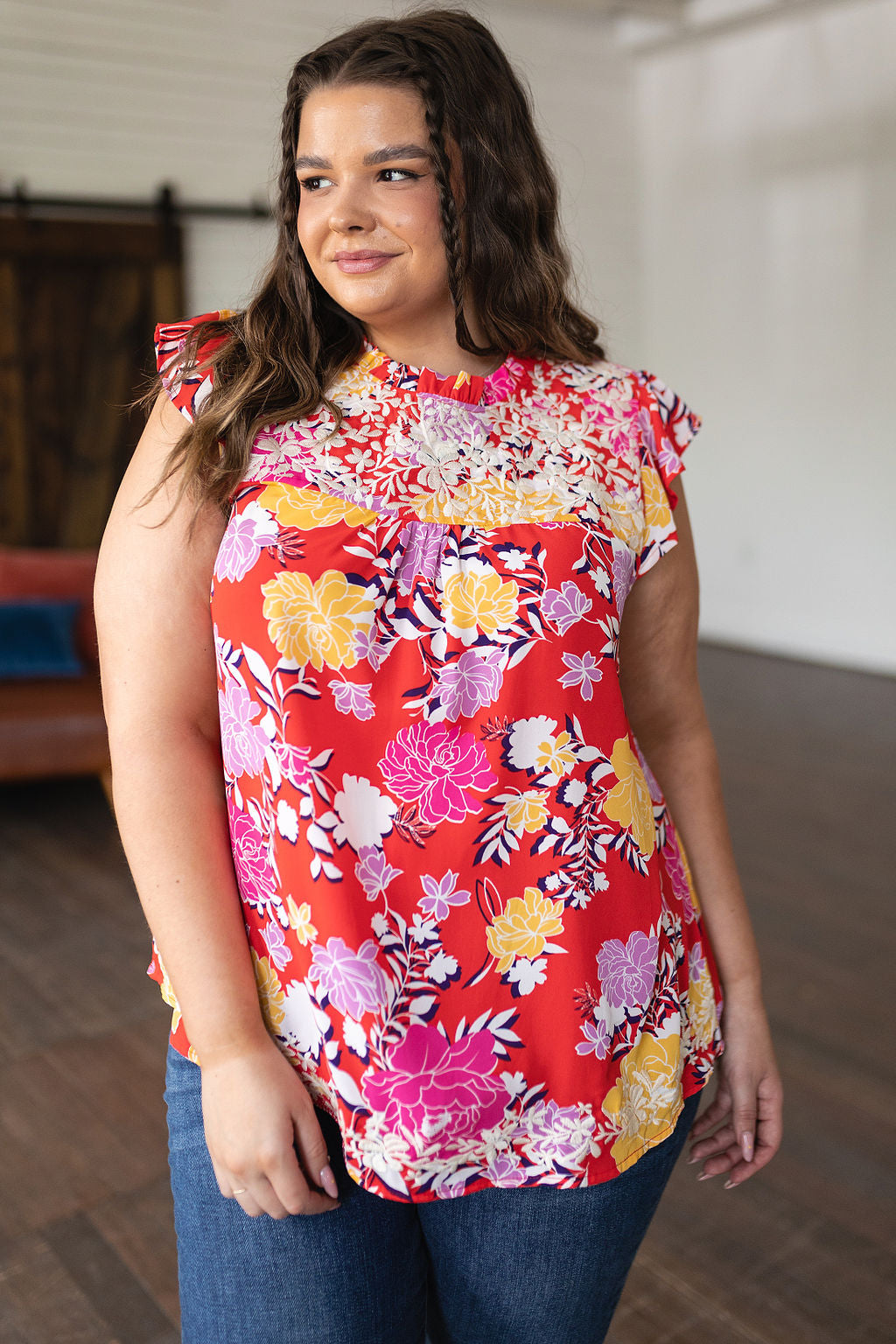 Andree by UnitAmong The Flowers Floral Top Tops