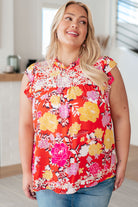 Andree By Unit Among The Flowers Floral Top Final Sale Monday Markdown 6-24