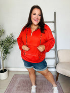 And The Why Plus Size Bold Moves Leopard Zip Pocketed Pullover