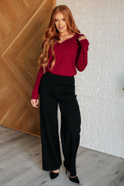 Dear Scarlett Magic Wide Leg Pants in Black Ave Shops