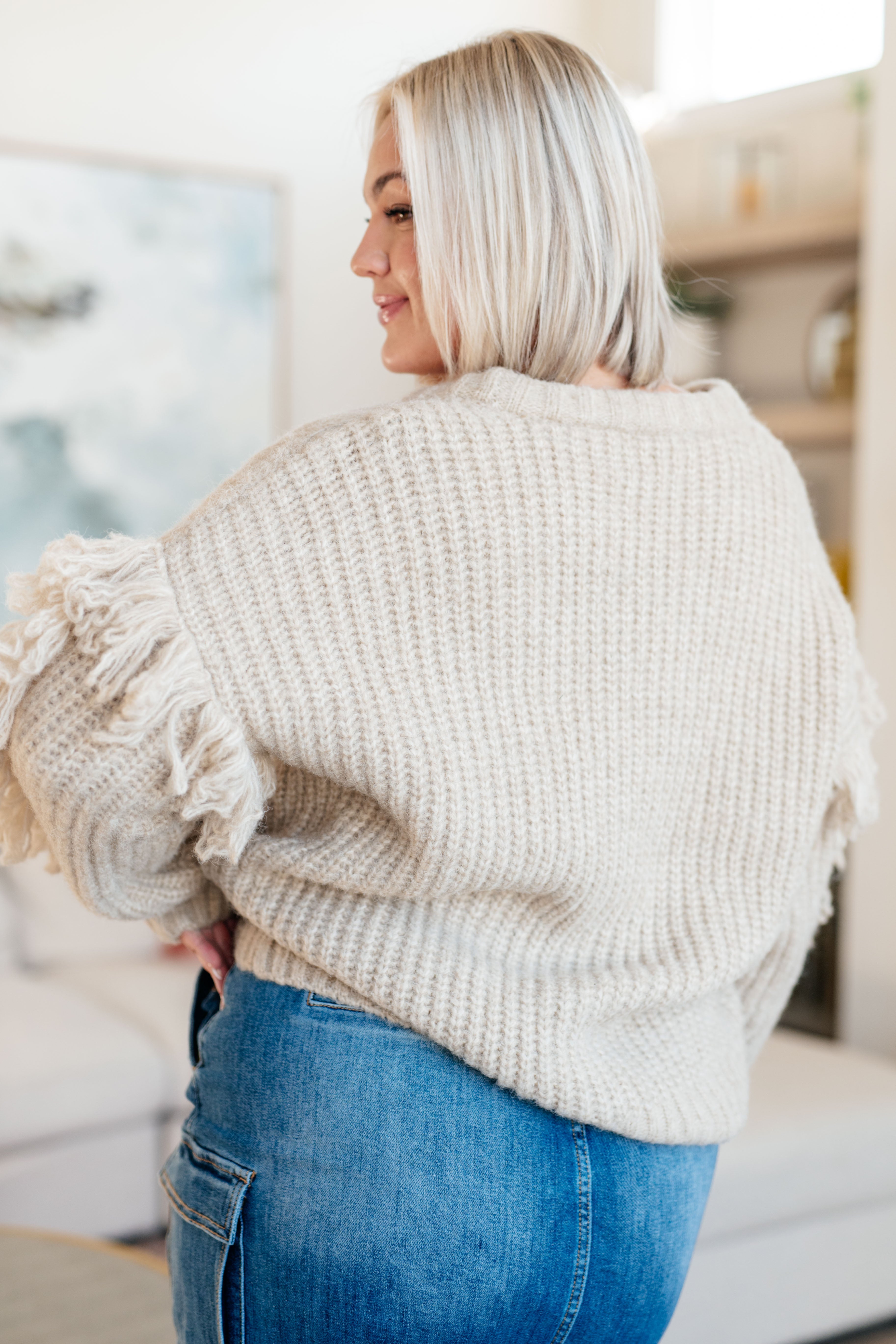 Haptics Ask Me About It Fringe Cardigan Layers