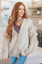 Haptics Ask Me About It Fringe Cardigan Layers