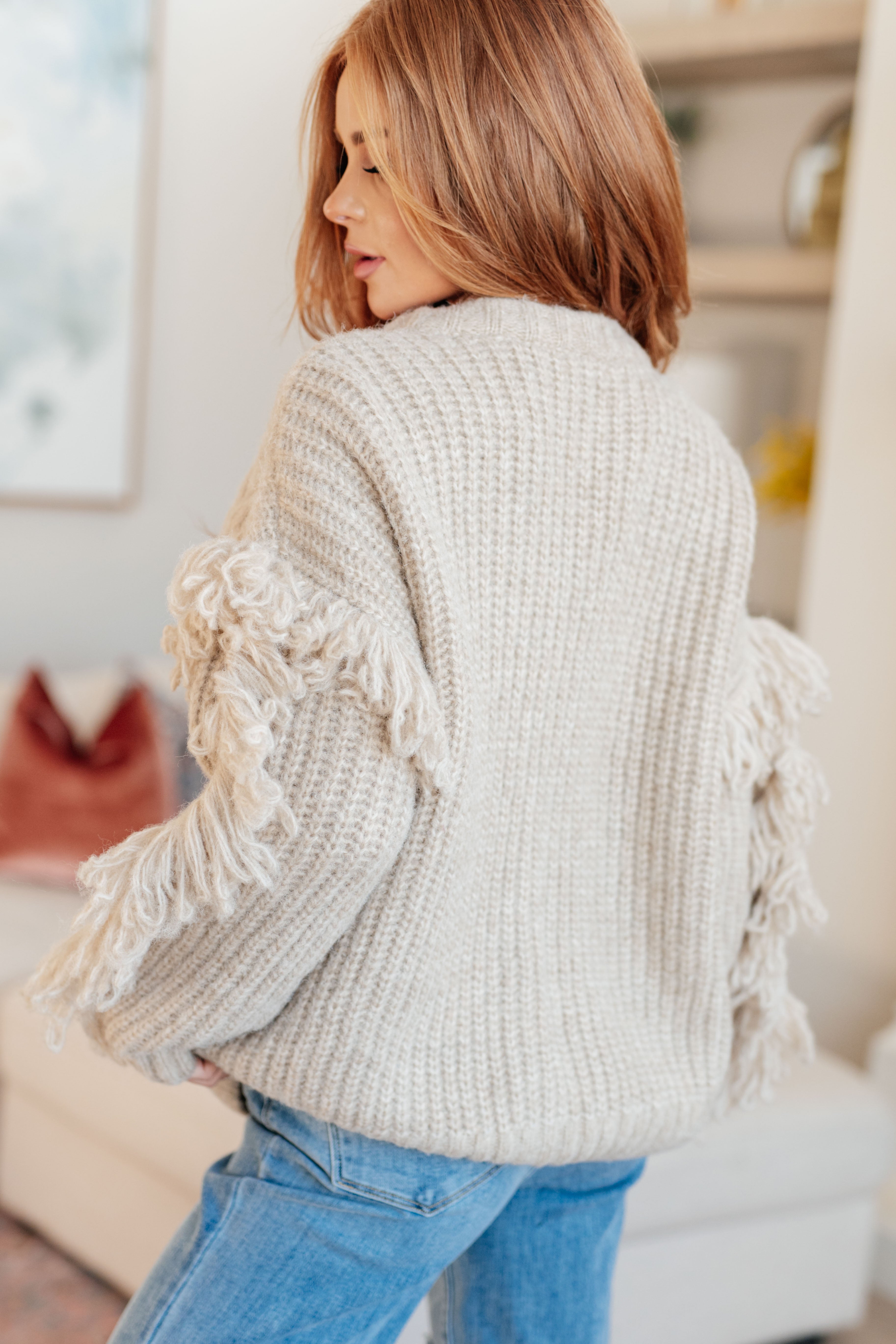 Haptics Ask Me About It Fringe Cardigan Layers