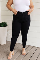Judy Blue Black Audrey High Rise Tummy Control Top Classic Skinny Jeans Final Sale Ave Shops