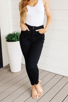 Judy Blue Black Audrey High Rise Tummy Control Top Classic Skinny Jeans Final Sale Ave Shops