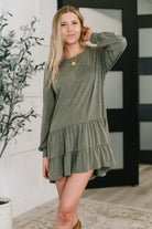 Autumn Breeze Long Sleeve Knit Dress Womens