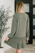 Autumn Breeze Long Sleeve Knit Dress Womens