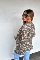 PREORDER: Blakeley Camo & Cheetah Print Lola Cardigan Womens