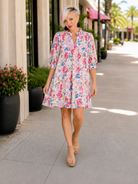 Haptics Barely Catch My Breath Notch Neck Dress Womens