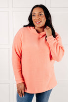 Zenana Basically My Favorite Hooded Pullover in Coral Tops