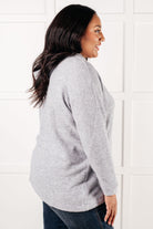 Zenana Basically My Favorite Hooded Pullover in Heather Grey Tops