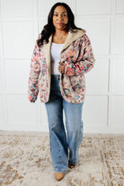 One Eleven North Beautiful Things Floral Sherpa Lined Hoodie Coats & Jackets