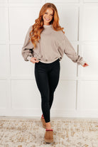 Zenana Beyond the Basics Pullover in Ash Mocha Tops