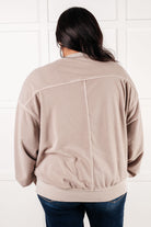 Zenana Beyond the Basics Pullover in Ash Mocha Tops