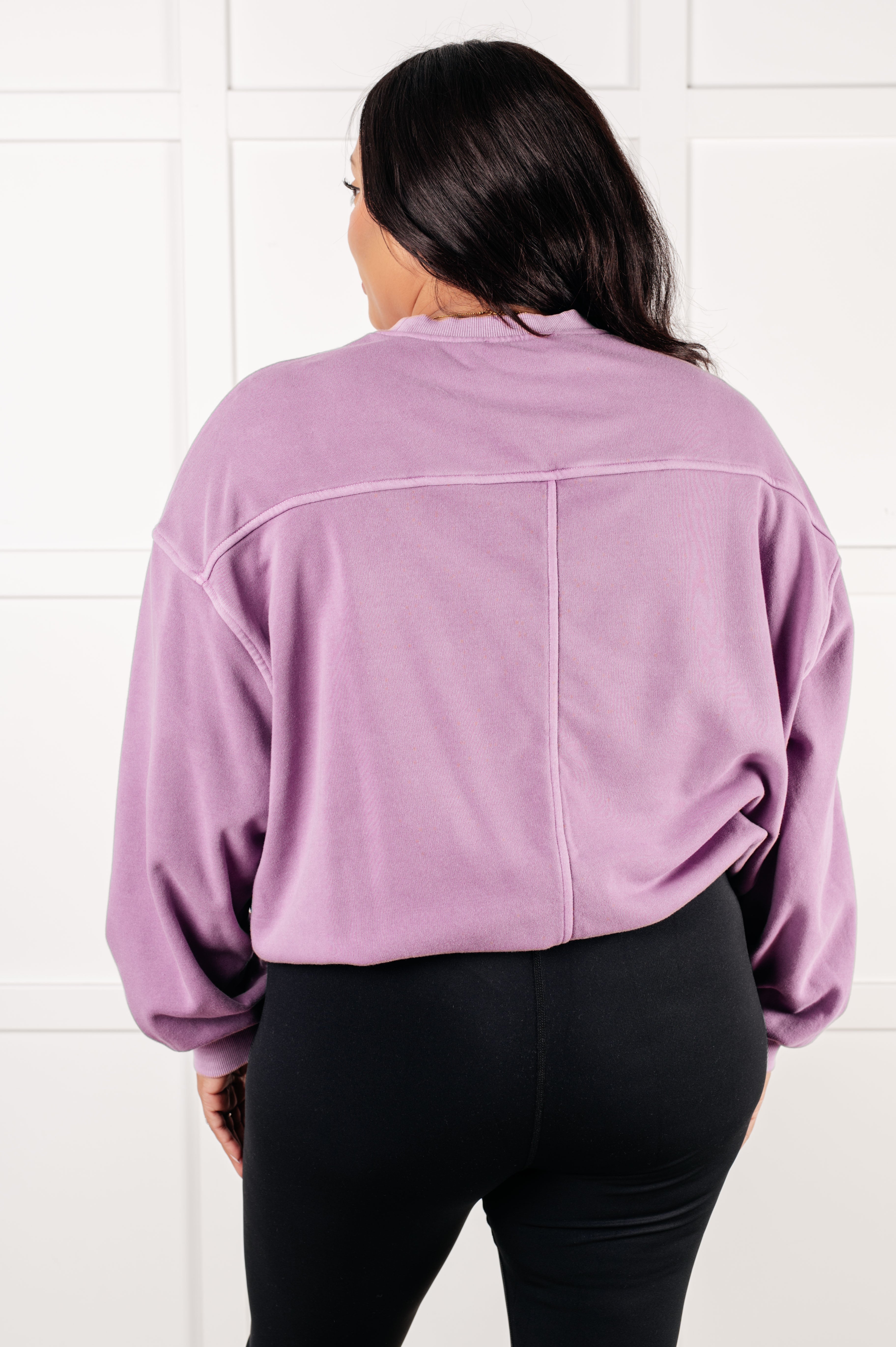 Zenana Beyond the Basics Pullover in Violet Tops