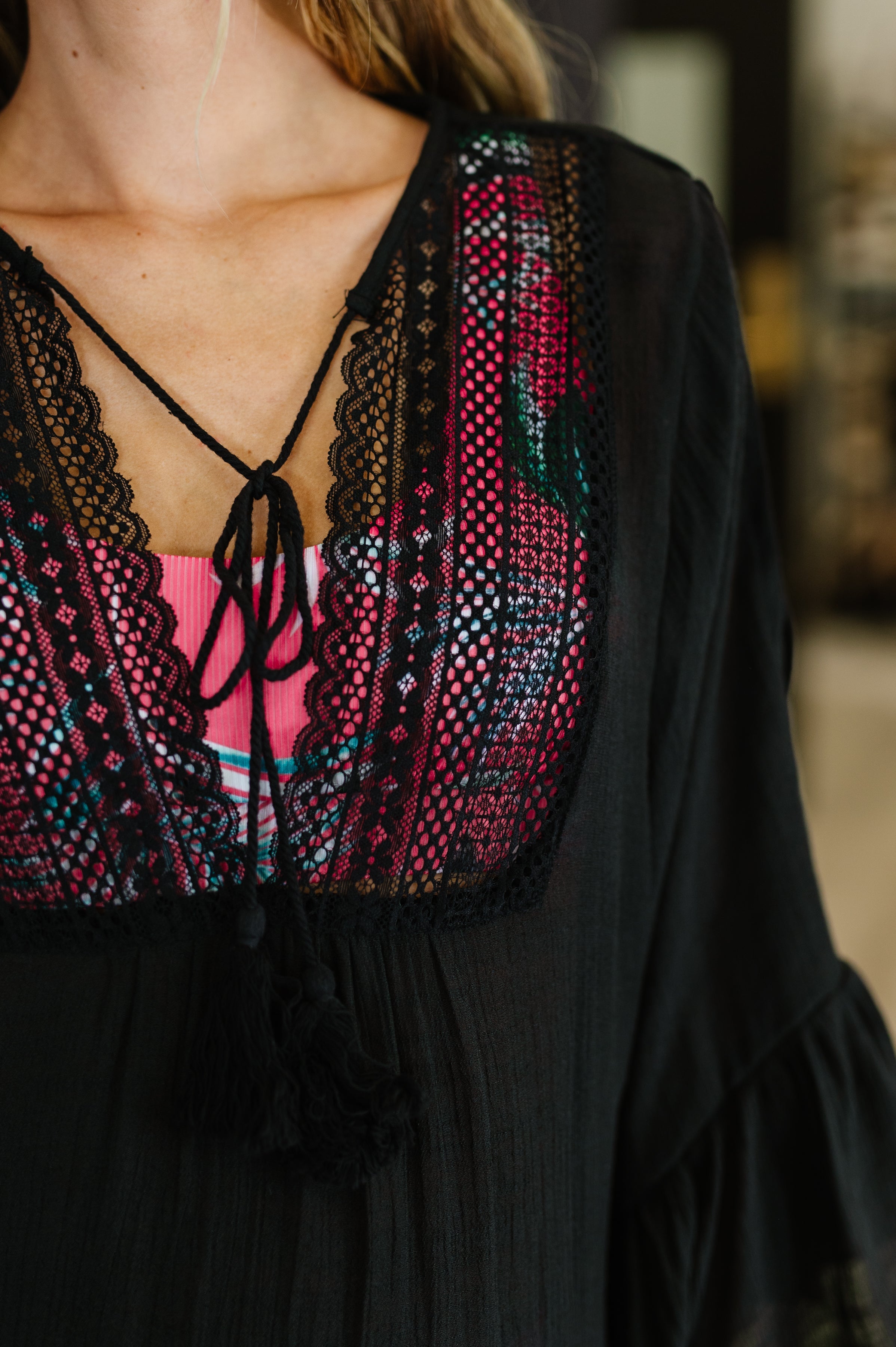 Hyfve Boheme Bay Swim Cover Up in Black Womens