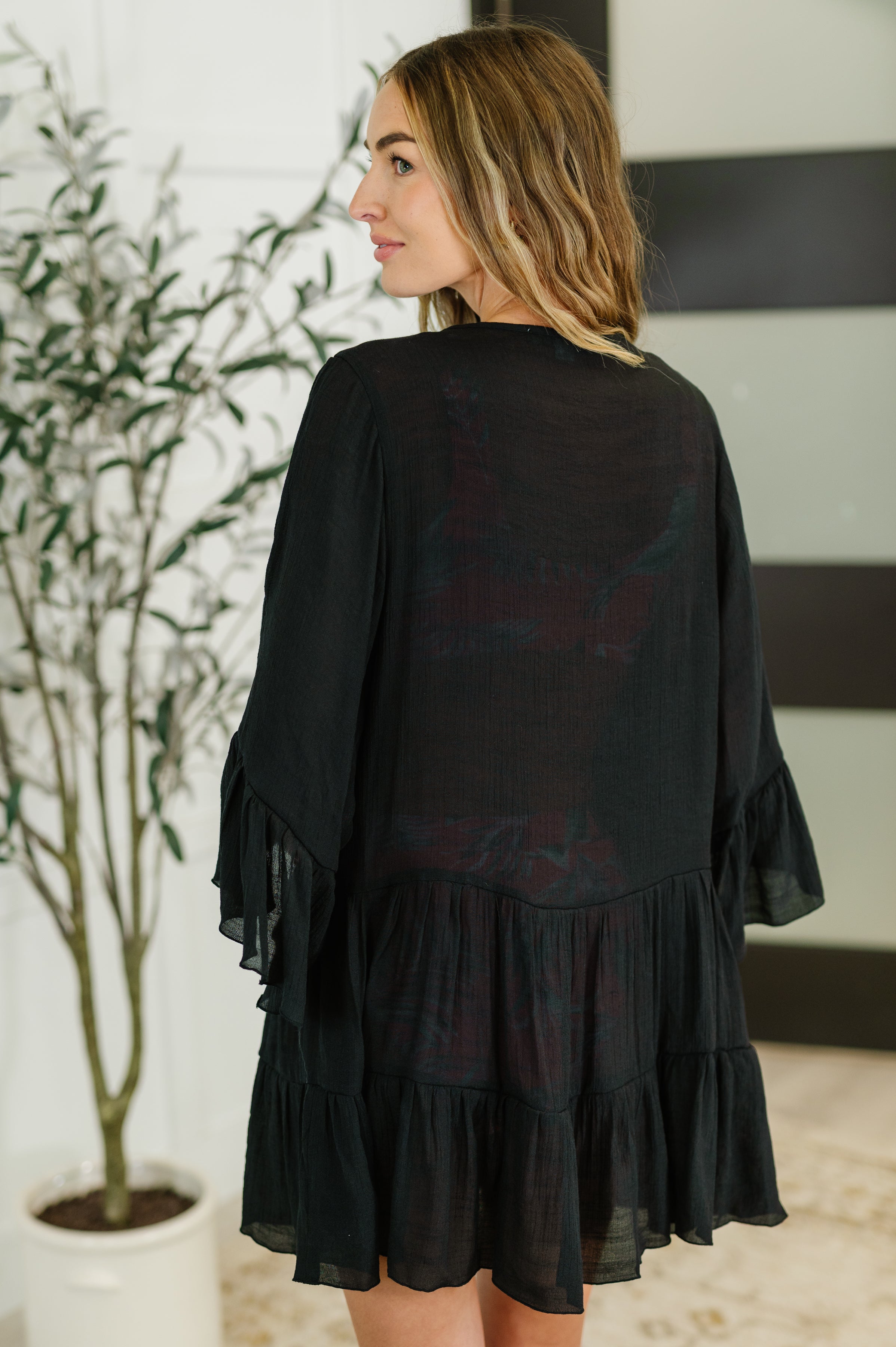 Hyfve Boheme Bay Swim Cover Up in Black Womens