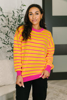Zenana North Bold Comfort Contrast Drop Shoulder Pullover Womens