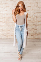 A.gain Breezy Boho Sleeveless Cardigan Layers