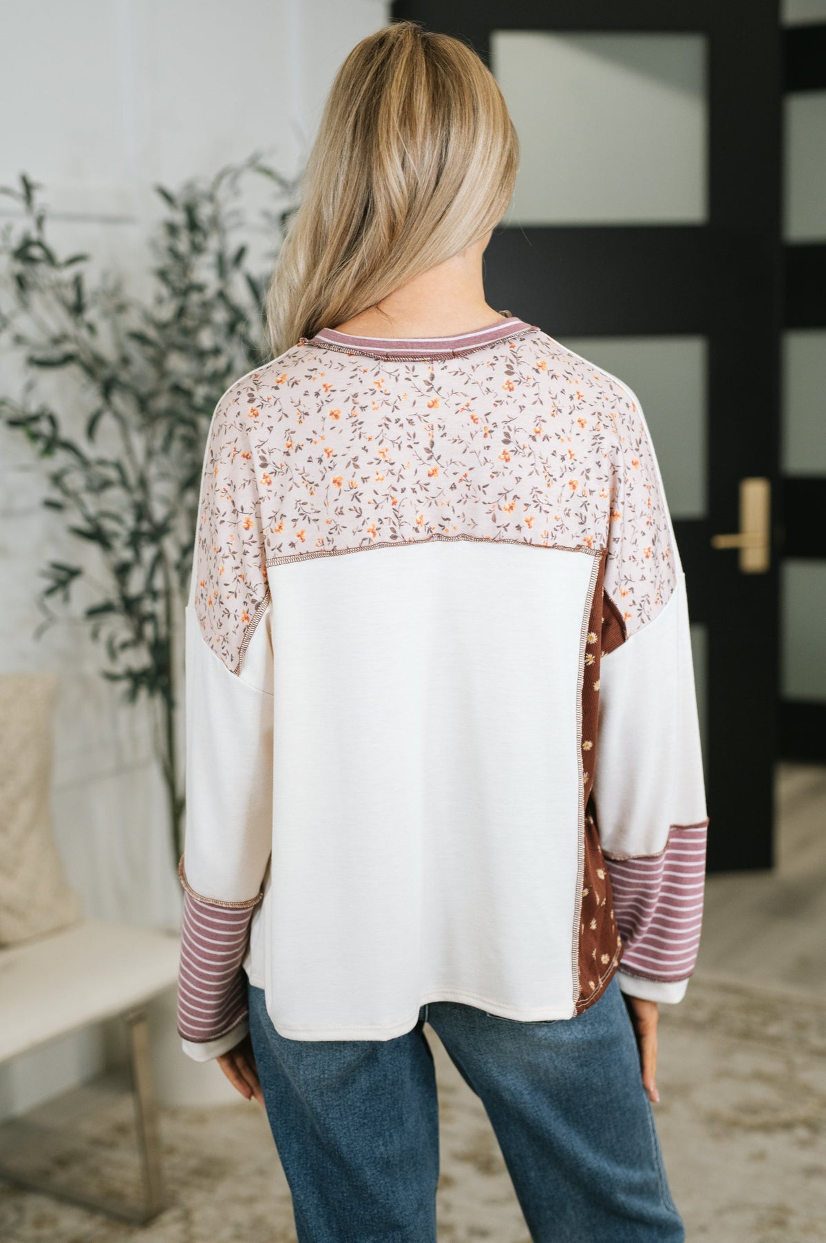 Brick by Brick Color Block Top Womens