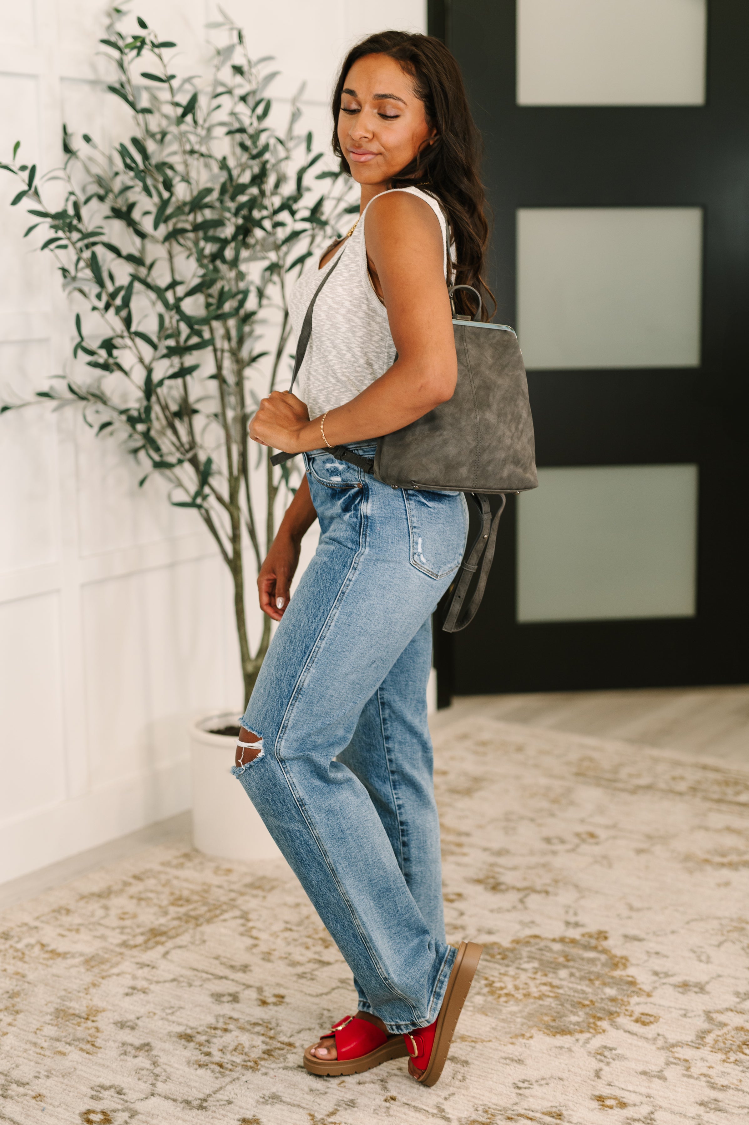 Bridget Backpack in Charcoal Womens