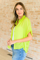 Jodifl Bright Idea Button Down in Citrus Tops