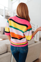 BiBi Bright Side Striped Sweater Tops