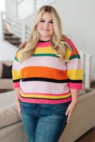 BiBi Bright Side Striped Sweater Tops