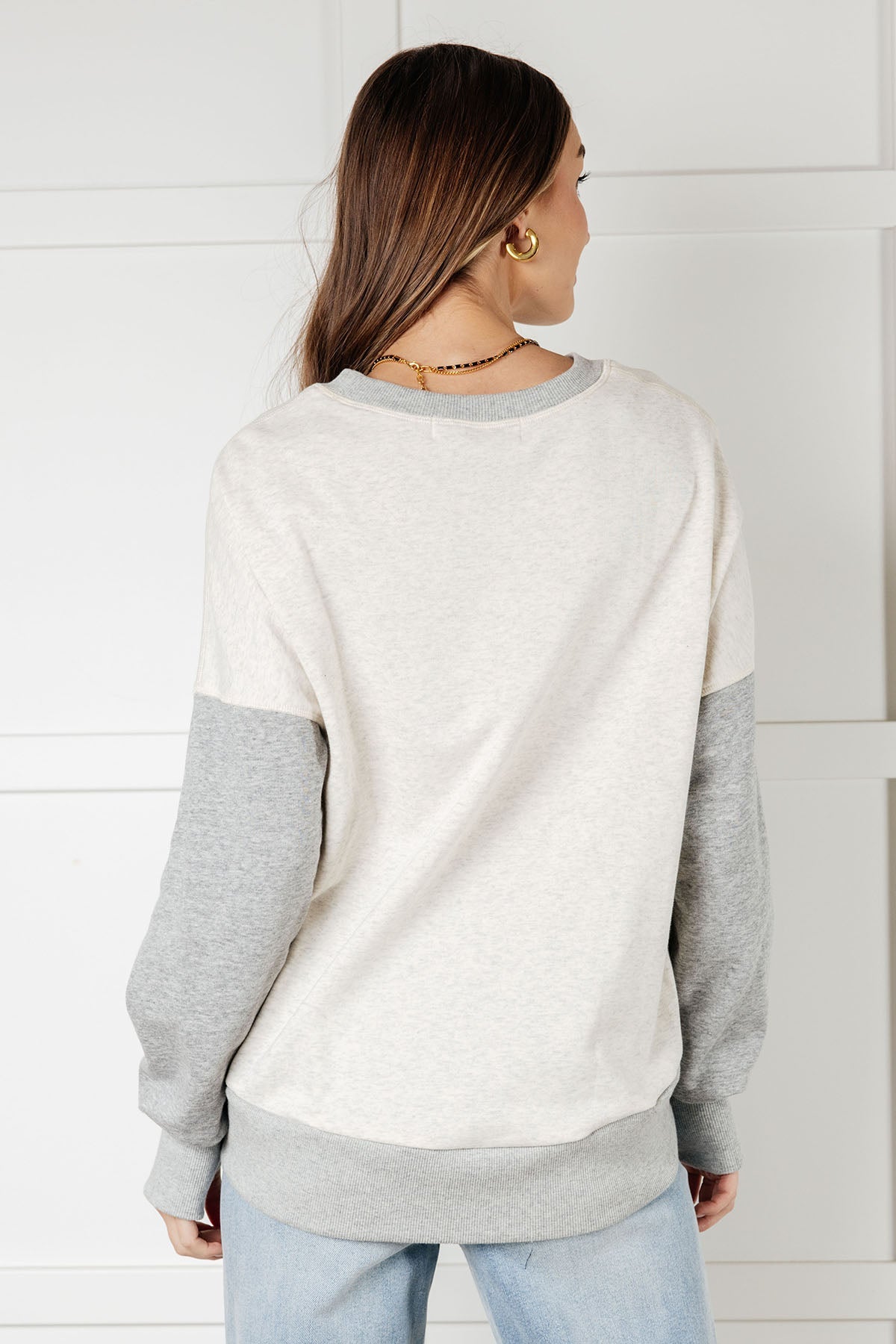 One Eleven North Bring it Together Color Block Pullover Tops