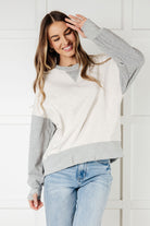 One Eleven North Bring it Together Color Block Pullover Tops